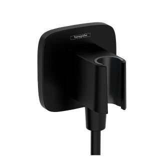 Шланговое подключение Hansgrohe Fixfit Q 26887670 с держателем черный матовый